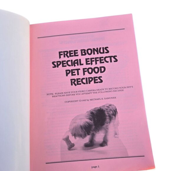 Special Effects Cookbook By Michael E Samonek 1992 Halloween Christmas Pets Kids - Picture 5 of 16